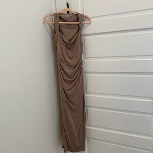 Abercrombie & Fitch Taupe Maxi Dress